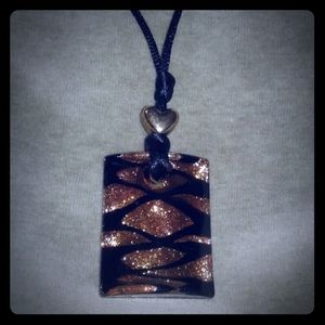Beautiful Pendant Necklace On Satin Cord